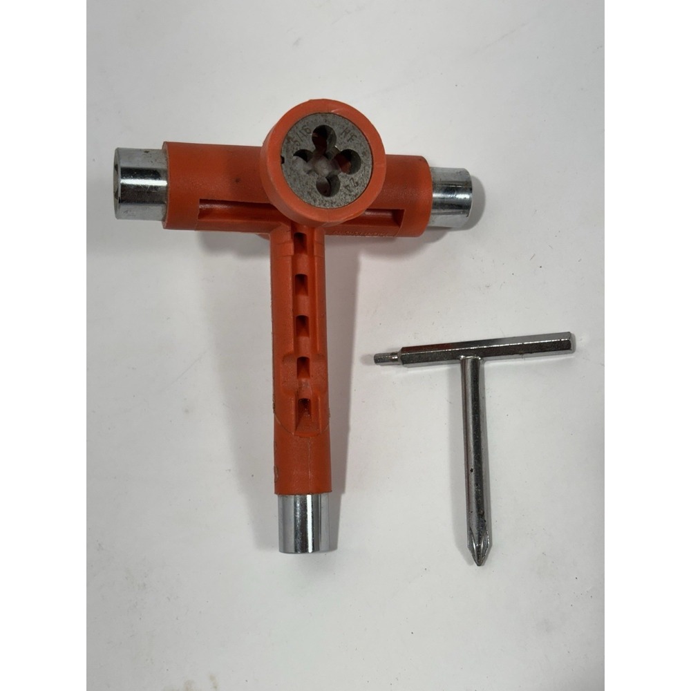Reflex Skate Tool - Multi-Function‎ Portable Accessory for Orange/Chrome